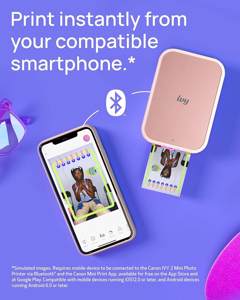 Canon Ivy Zink Pre-Cut Circle Sticker Paper 20 Sheets Pack Compatible with Ivy Mini Photo Printer and CLIQ+/CLIQ+2 - Image 4